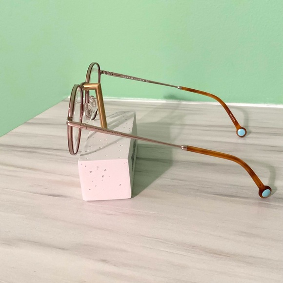 Tommy Hilfiger TH1820 deep burgundy/gold round frames. NEW! 50-20-140 - Picture 3 of 4